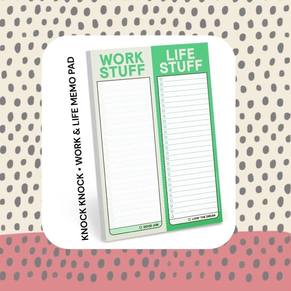 Knock Knock | Office | 38 Knock Knock Work Stuff Life Stuff Dual Memo ...